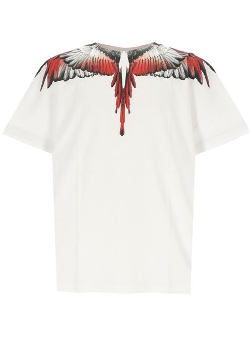 white/black/red t-shirt MARCELO BURLON COUNTY OF MILAN | CMAA056S24JER0010125